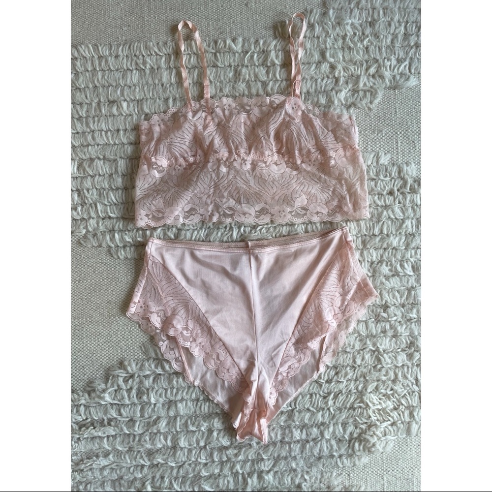 Vintage Lingerie Tap Short Set